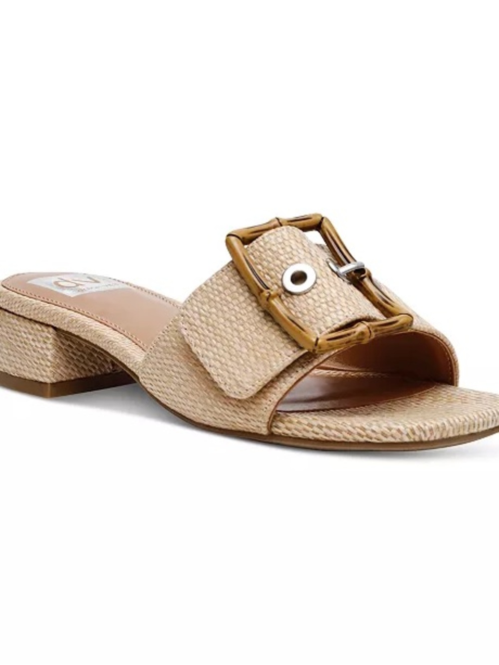 Dolce Vita Natural Woven Buckle Slide